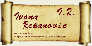 Ivona Repanović vizit kartica